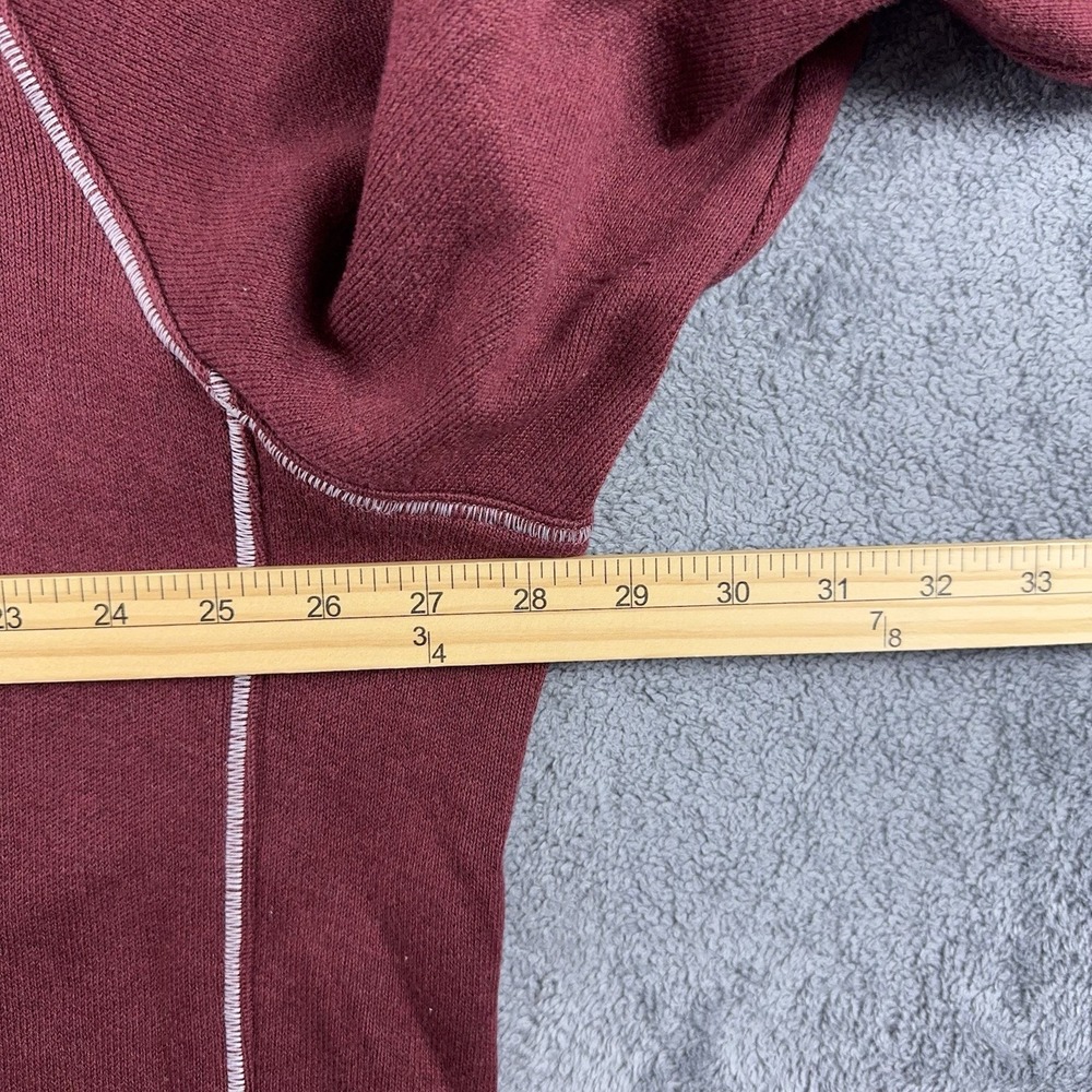 LL Bean Sweater Mens XXL Burgundy 1/4 Zip Knit Traditional Fit Pullover - Picture 5 of 7